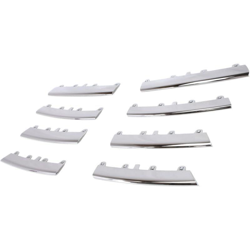 8PCS Lower Chrome Grille Trim Molding Kit For Volkswagen For VW Jetta 2005-2010 1KM898653