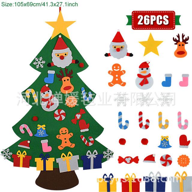 3D DIY Felt Christmas Tree Decoration Pendant