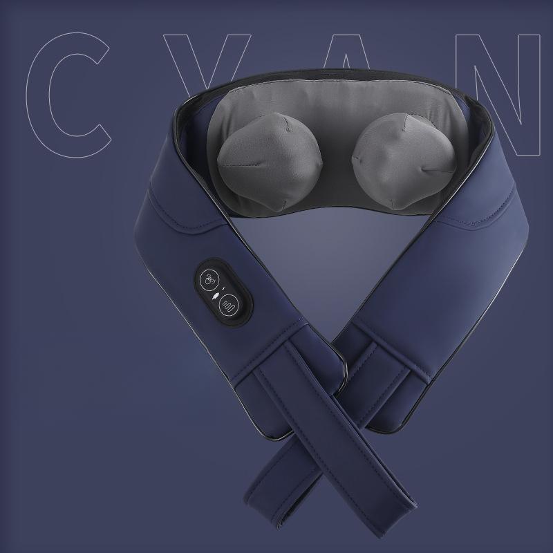 Neck Massager Fugui Bag Kneading Household Cervical Massager Back Hot Compress Massage Shawl Shoulder and Neck Massager