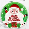 Environmental Christmas Paper Plates Disposable Christmas Paper Cups Christmas Tableware Set  Hotel