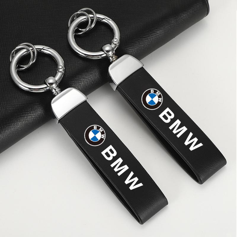 Car Emblem Leather Keychain Key Pendant For BMW F11 F10 E90 F40 E46 E60 E70 E39 E36 E87 X7 E92 E91 E28 X3 X5 Car Key Accessories rldf93