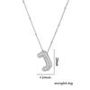 18K Gold-Plated Copper Necklace with Micro-Inlaid Zirconia & 26 Letter Pendant - Classic and Versatile European-American Jewelry