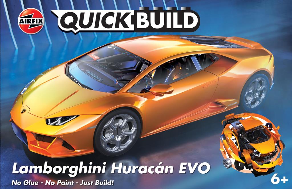 Airfix Quick Build Series Lamborghini Huracan EVO Assembly Kit QB6058 Non-Scale Pre-painted Block-Type