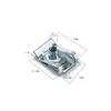 50Pcs Boxed M5 U-type Clips Spire Speed Fasteners Screw Auto Captive Nut Clips