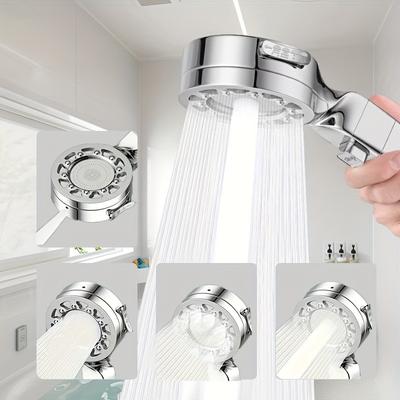 Upgraded 4-speed Multi-function Boost Filter Shower Head Bathroom Accessories One-button Switch Shower