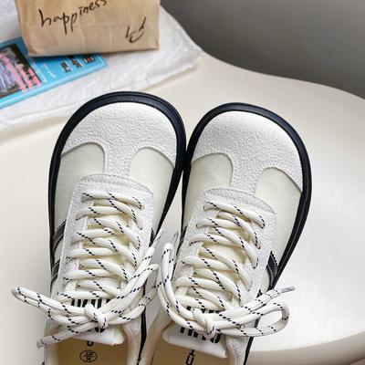 Scarpe da ginnastica in tela con testa di mango autunnale per studenti, scarpe con plateau retrò versatili da donna, scarpe casual di nicchia a punta larga
