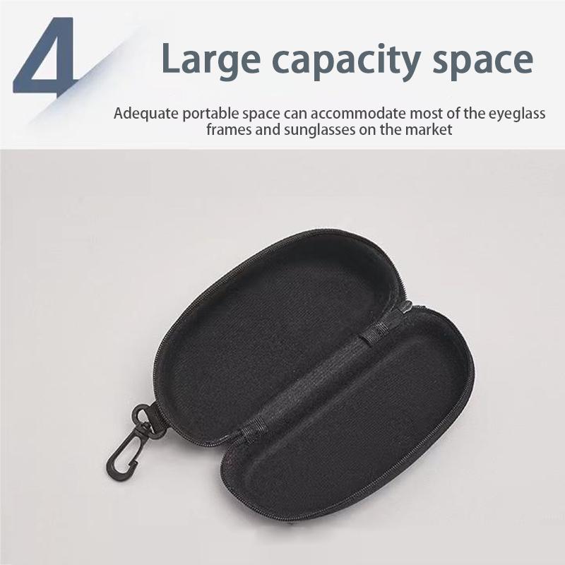Portable Hard Oxford Cloth Zipper Box Eyewear Storage Case Sunglasses Reading Glasses Carry Bag Eyeglass Packaging Case