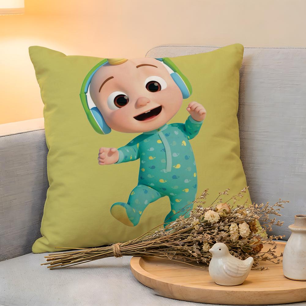 Cushion Cover  Linen  SkinFriendly Soft Decorative Case For Sofa Home Decor Cartoon CChildrens Pillow cover