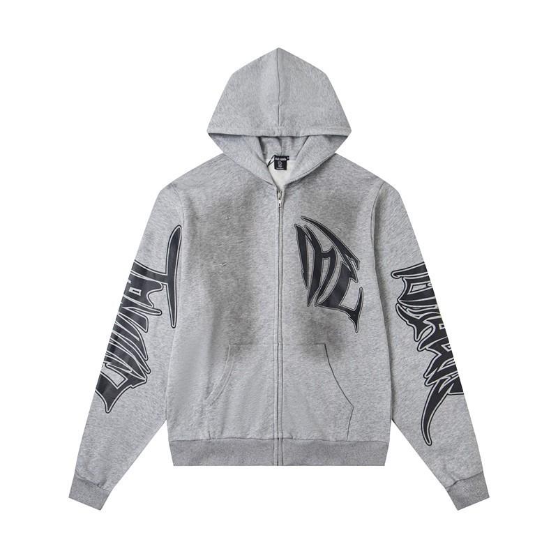Street Style Hooded Sweatshirt Men Women Loose Fit Printed Design Casual Wear