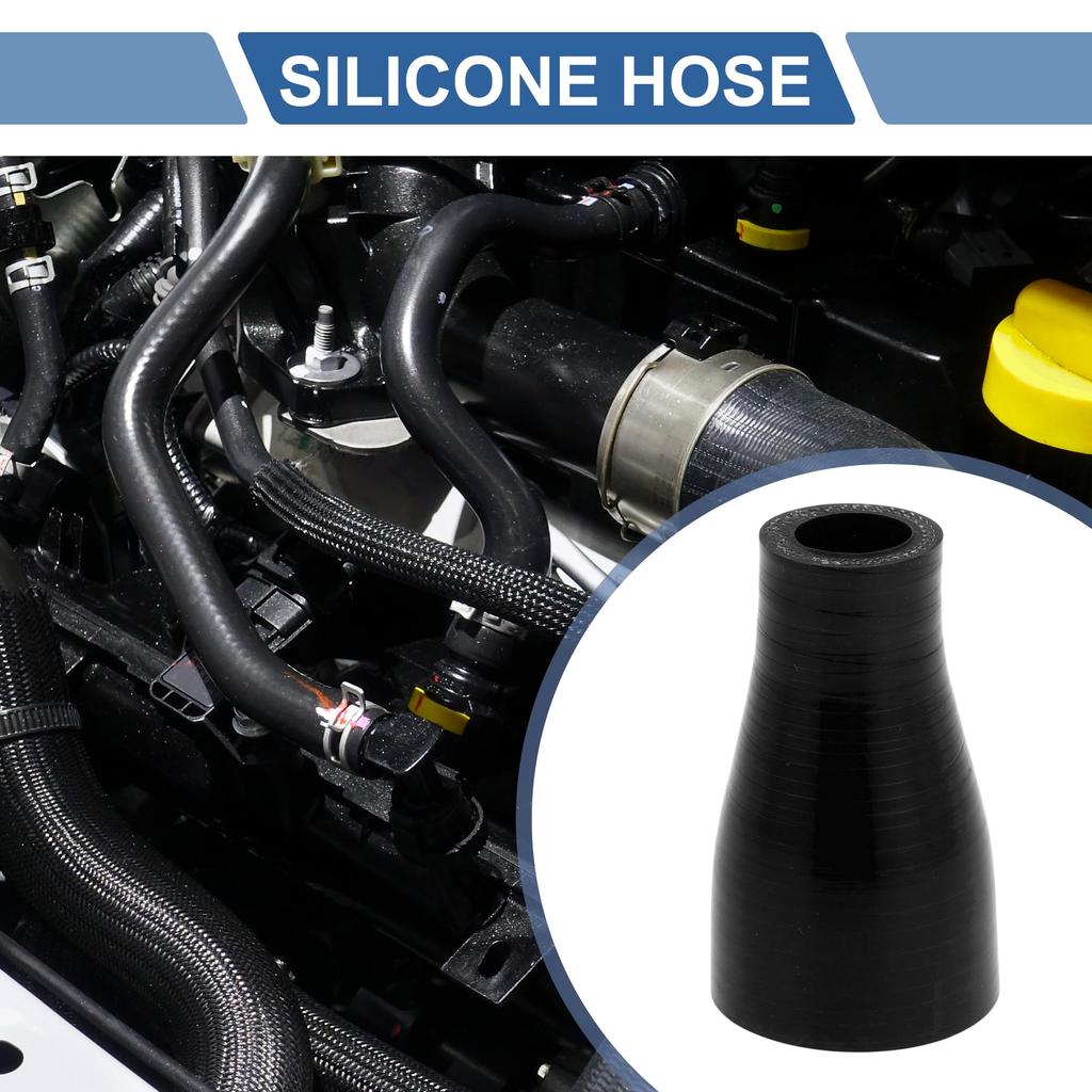 X AUTOHAUX Silicone Hose Different Diameter Silicone Tube Black Length