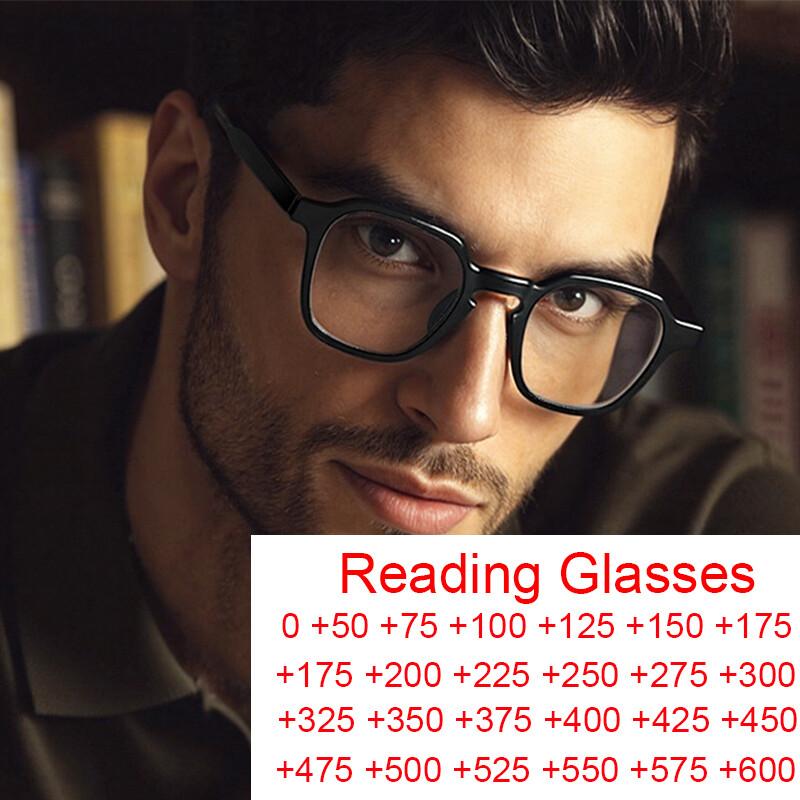 2026 Marque Haute Qualité Nouveau Carré Polygone Lunettes Presbytes Pour Hommes Monture Acétate Blocage Lumière Bleue Lunettes de Lecture Hommes