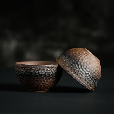 Japońska kamionka filiżanka do herbaty ceramiczna chińska naczynia do herbaty Kung Fu filiżanka mistrzowska retro gruba ceramika kubek gospodarstwa domowego naczynia do napojów ceremonia herbaciana