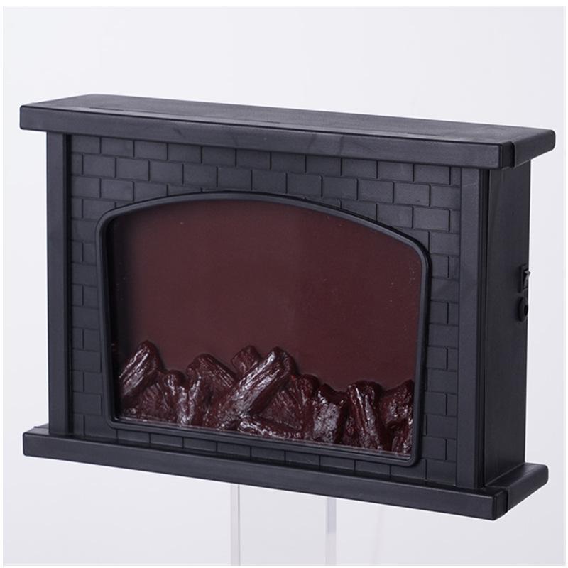 Nordic LED Flame Fireplace Lamp - Decorative Christmas Home Ornament