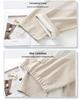 Women's Dark Cashmere Wide-Leg Pants 2024 - Elastic, Loose-Fit, Autumn/Winter Long Trousers