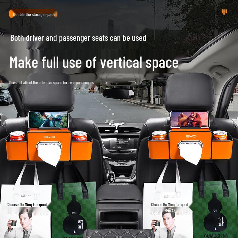 Compatible Storage Box/Cup Holder for BYD Seagull, Song Plus/Pro, Han, Dolphin, Qin Seats