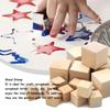 2-5cm Unfinished Blank Wood Cubes, Solid Smooth Wooden Blocks Ideal for DIY Painting Projects Home Decor and Artworks