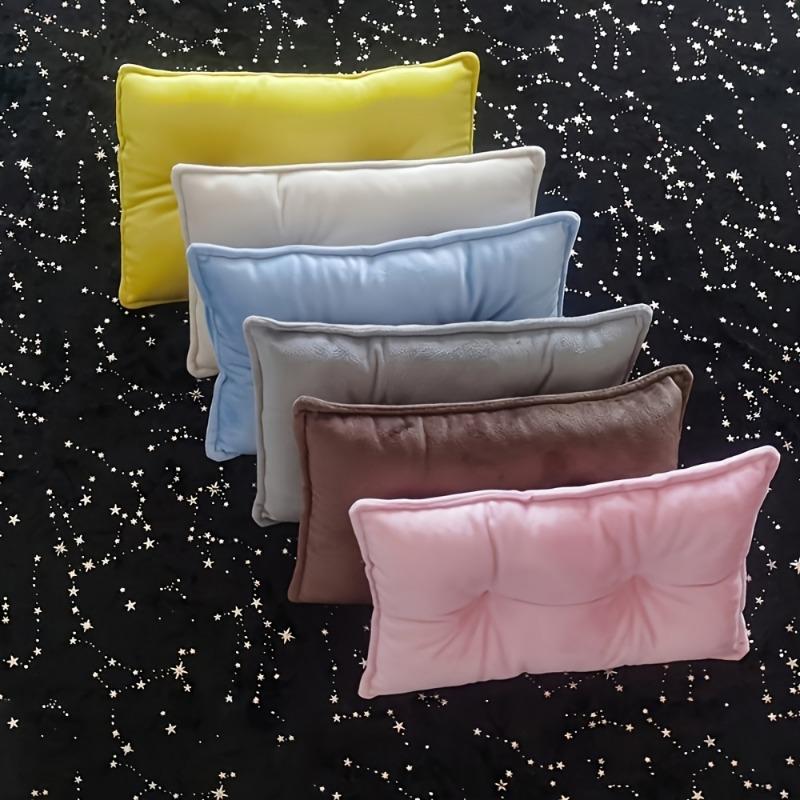 Newborn Photography Props Plush Crescent Moon Theme with Square Pillows Headband Set Studio Accessories Cute Photo Shoots