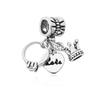 Copper Princess Crown Charm Dreamcatcher Moon Fit Original Necklace Bracelet Women Jewelry Birthday Diy Gift