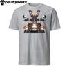 T-shirt da Moto Bulldog Francese | Maglietta Unisex a Maniche Corte | Stampa Grafica Unica