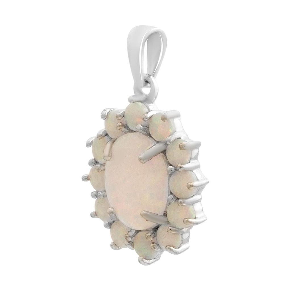 Silver Pendant with Opal (2174356)