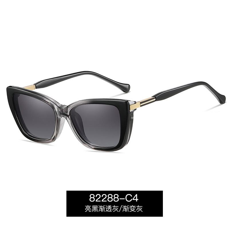 2 In 1 Finished Myopia Sunglasses Prescription Optical Lens Anti- Blue Lightweight Clip-On Magnetic Nearsighted Eyeglasses