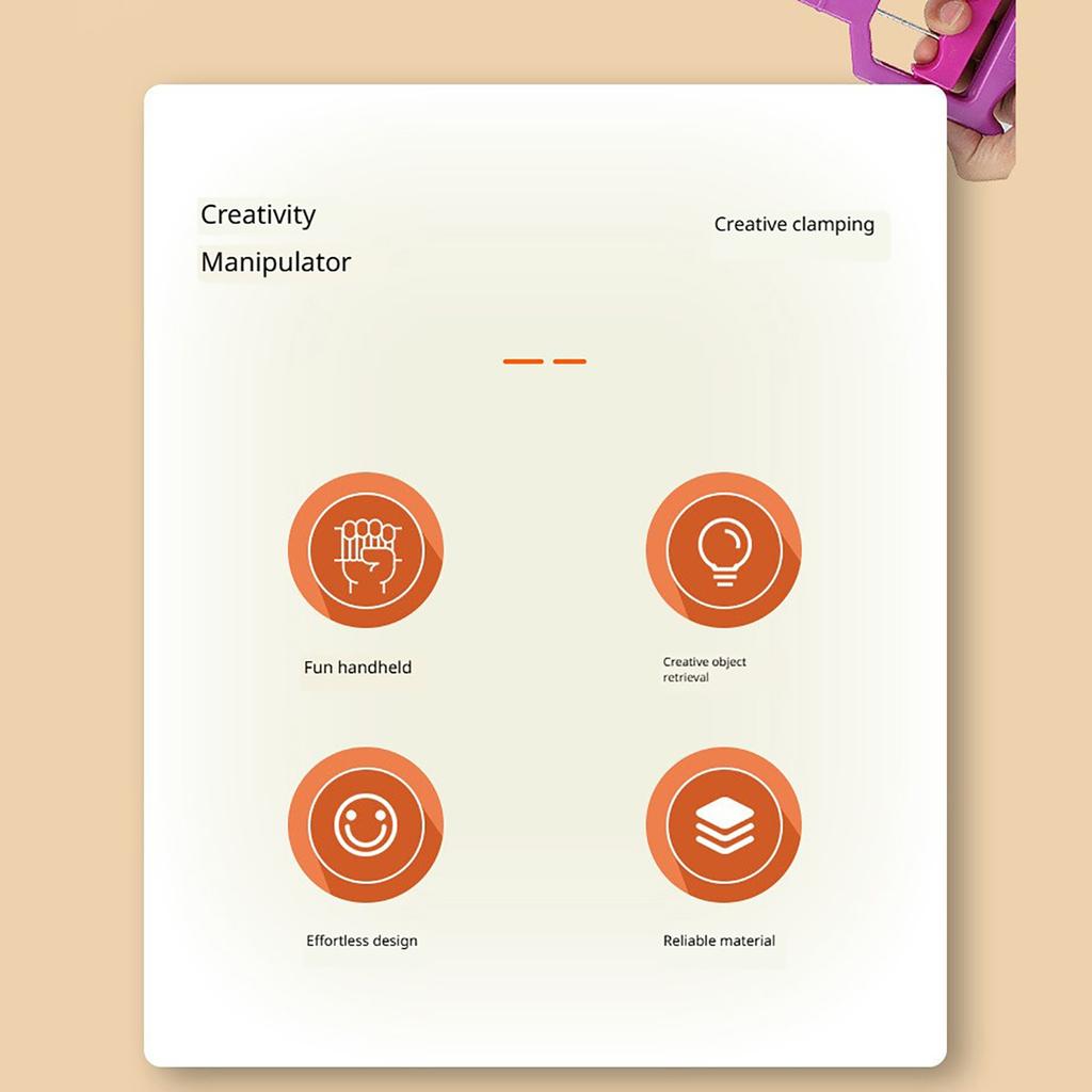 Braț Mecanic cu Cinci Degete Mână cu Extensie Mare Tragere Mână Clip pentru Persoane Leneșe Jucării Noi Creative Stranii