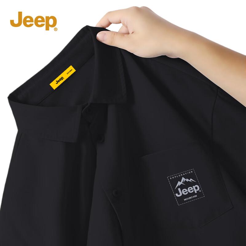 JEEP Men s Sand-Washed Faux Cotton Short Sleeve Shirt L