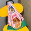 Large Capacity Cartoon Shopping Bag Waterproof Vegetable Storage Bag Handheld Bag  Shopping