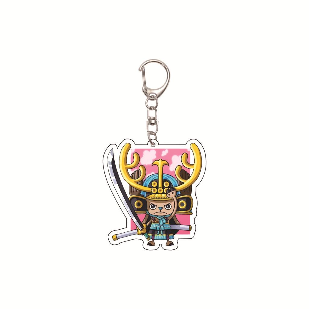One Piece 5.5CM Acrylic Keychain, Anime Keychain, Luffy, Zoro Cartoon One Piece Bag Keychain