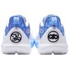 New Bipolar X LINING Speed 10 Basketball Shoes Men Low Top Standard White/Dark Navy Blue ABAT085-17