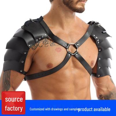 Medieval Viking Men's Double Shoulder Armor Straps Costume for COSPLAY & Halloween