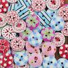 100Pcs Simple Buttons Durable Exquisite Crafts 2 Holes Buttons for Cardigan Sweater