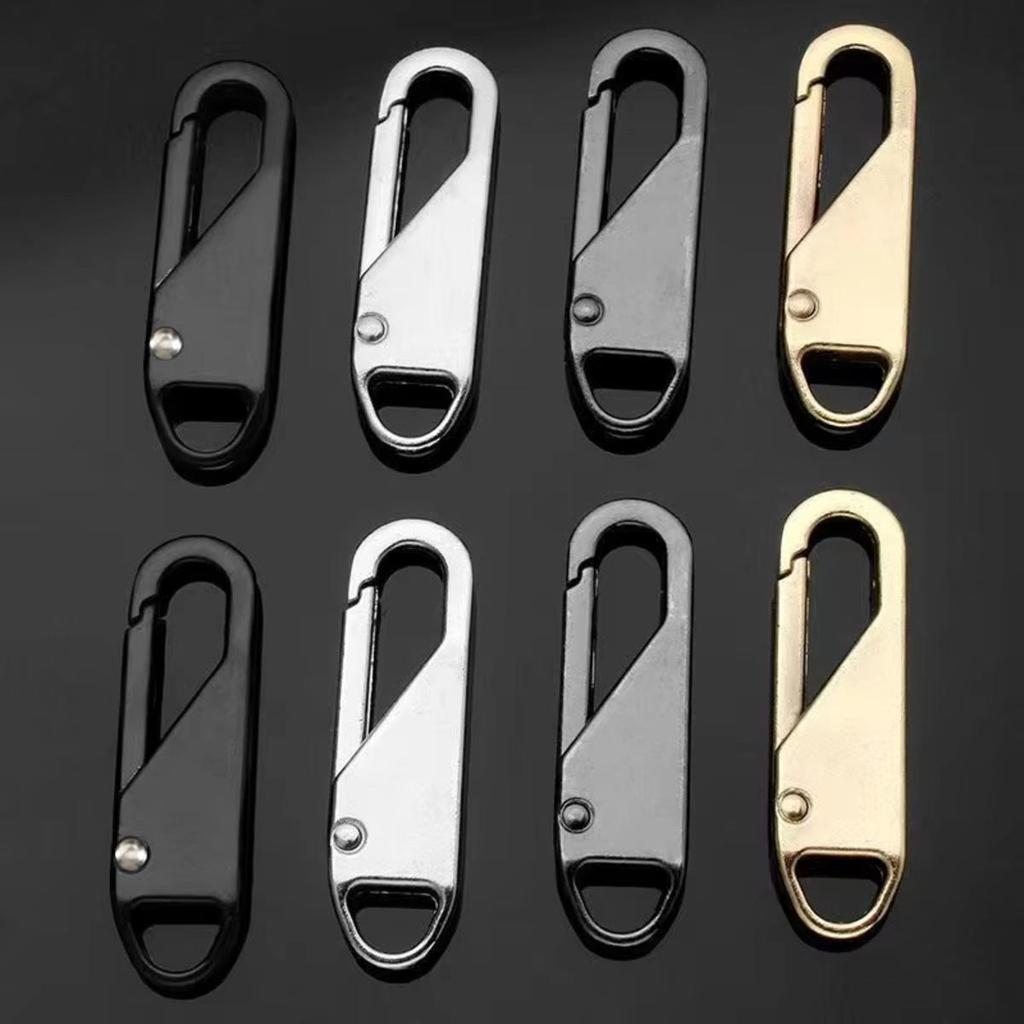 Zip Puller Replacements Zip Slider Repair Instant Zippers Head Pull Handle Zippers Extender for Cloth Travel Bag
