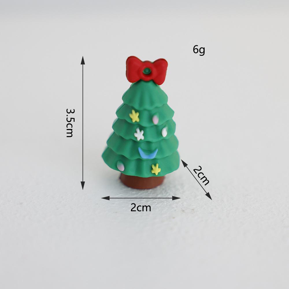 Christmas Decorative Keychain: Soft Rubber Ornament with Santa Claus and Gift Box
