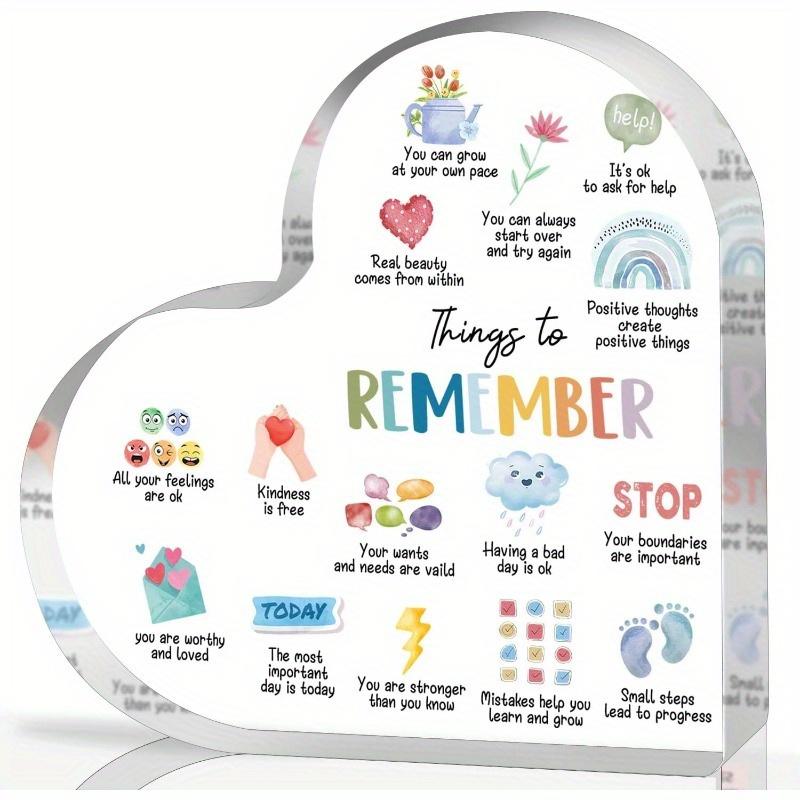 

Mindfulness Heart Gift - Psychological Health Decor for Therapy Offices & Counselors чистый