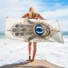 1pc Elegant Microfiber Beach Scarf - Vibrant Mystical Eye Design, Quick-Dry & Lightweight,Tropical Vacation Style,Soft & Durable