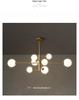 Nordic Luxury Golden Bubble Chandelier for Bedroom and Dining Room