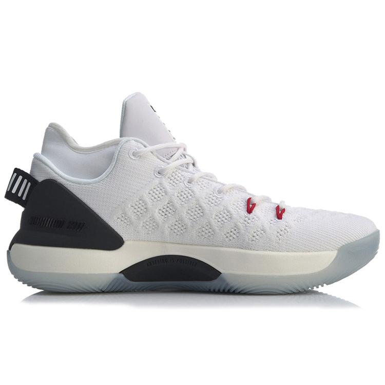 New LiNing YuShuai 13 Anti Slip And Wear Resistant Lightweight Mid Top Light Foam Basketball Shoes White ABAP095-1