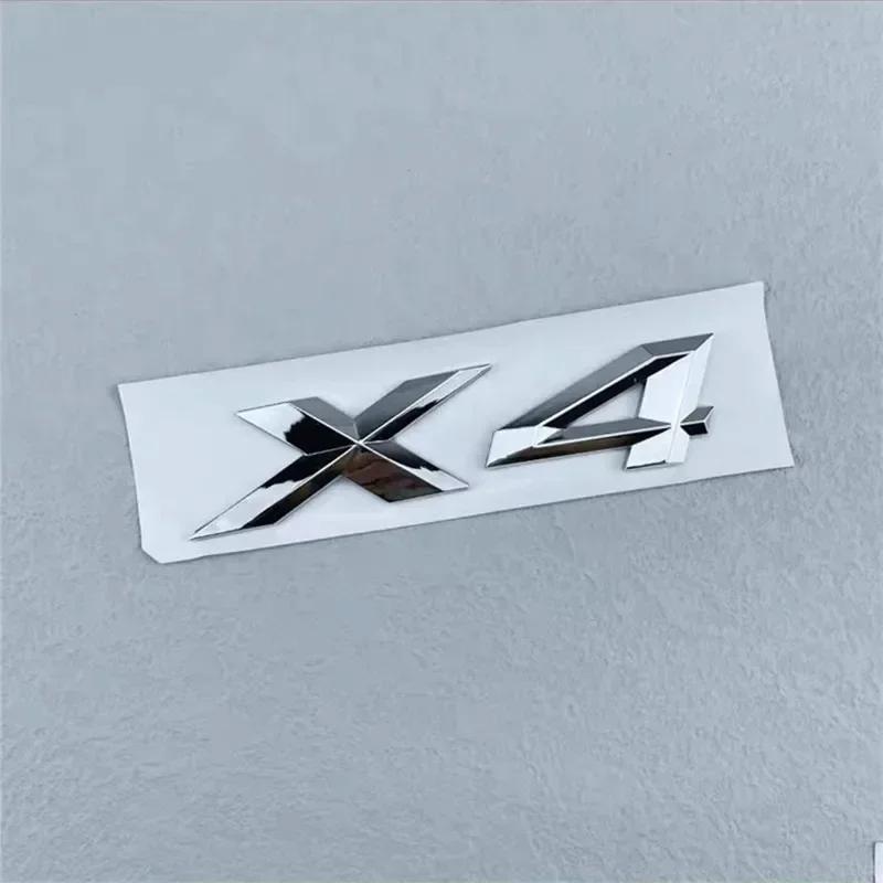 3D ABS Black Chrome Car Letters Rear Trunk Emblem Badge X1 X2 X3 X4 X5 X6 X7 Logo