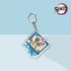 Tanjiro Nezuko Acrylic Keychain  Anime Character Pendant Car Key Chain Bag Hanging Gift Toy