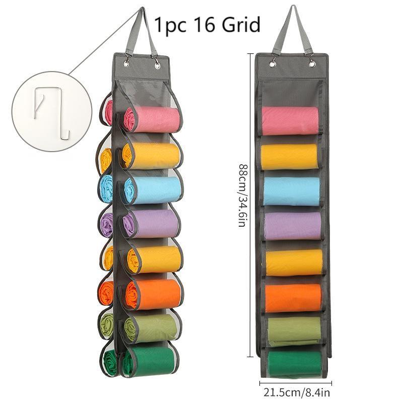 1PC Legging Storage Bag Storage Hanger Can Holds 16/26 Leggings or Shirts Jeans Compartment Storage Hanger