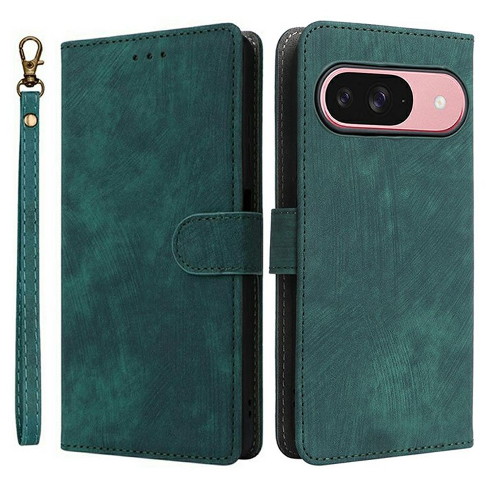 Für Google Pixel 10/10 Pro Hülle Brieftasche RFID-Blockierung PU-Leder Handyhülle Ständer mit Riemen