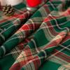 Green Plaid Christmas Decoration Tablecloth Waterproof Rectangular Tablecloths Mantel Mesa Party Decoration Mantel Mesa