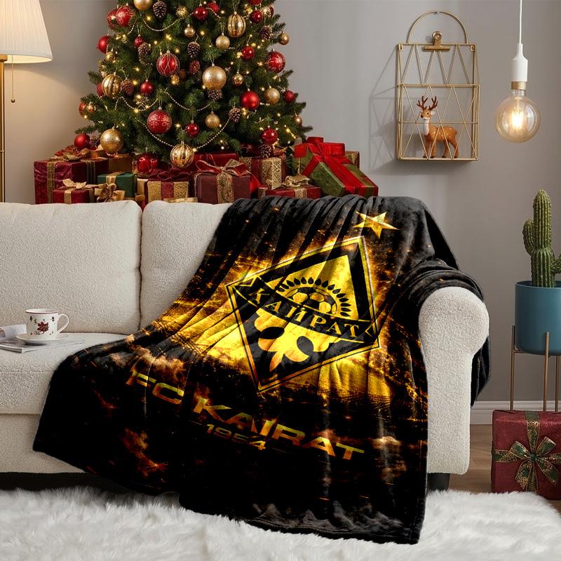 Gelb Schwarz Kairat Decke Leicht Ideal Bettdecke Perfekt für Reisen, Camping, Wohnzimmer, Büros, Sofas, Ventilator Weihnachtsgeschenk