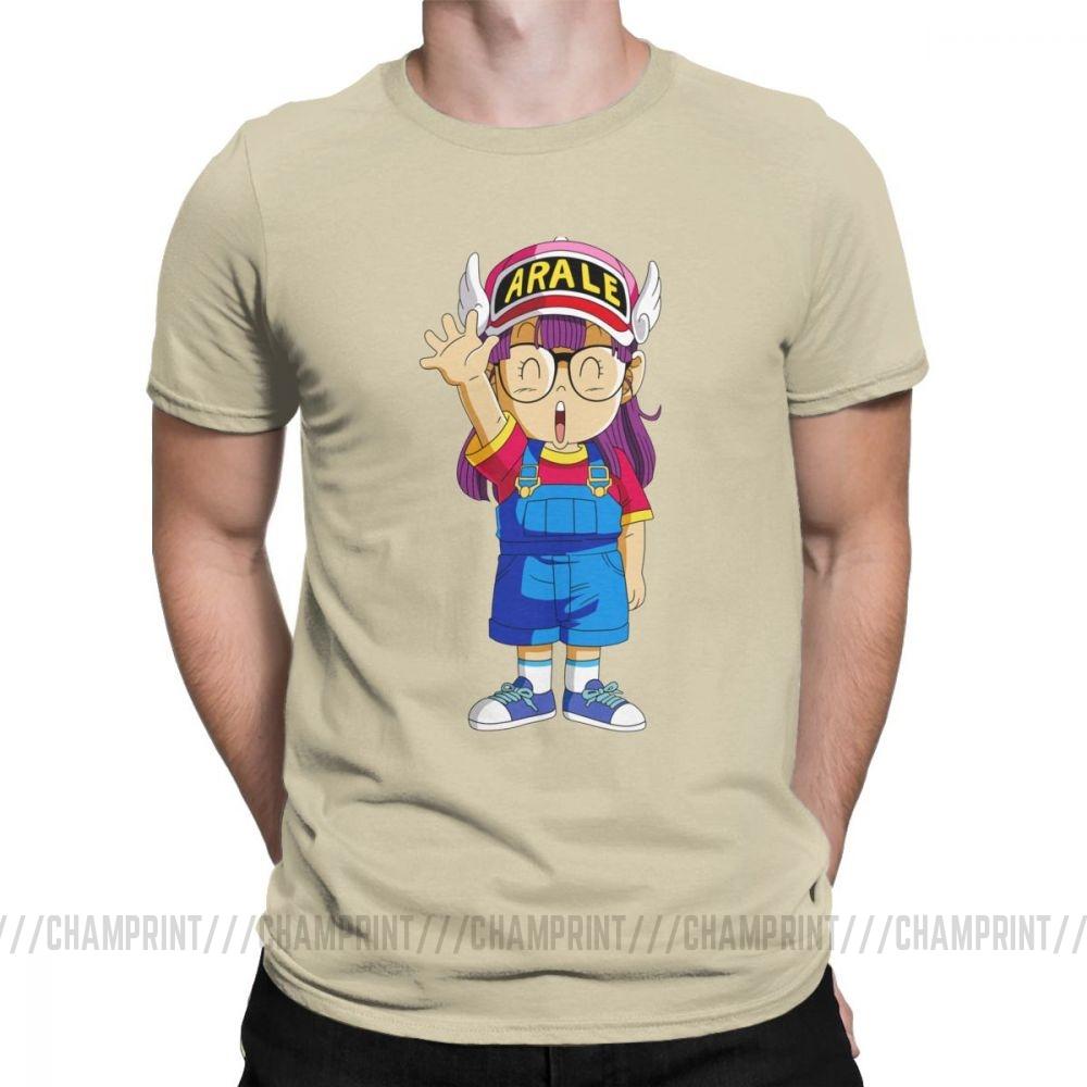 Dr Slump Men T Shirt Arale Funny 100 Cotton Short Sleeve Tees O Neck T Shirt