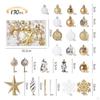 130 Pieces Christmas Hanging Ornaments Tree Decor Xmas Decorations for