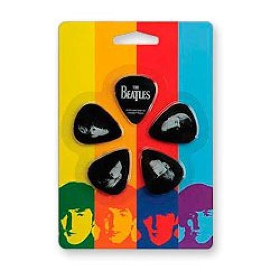 Beatles Guitar Meet The Pack of 10 D'Addario Picks, Beatles, Medium, 1CBK4-10B2,