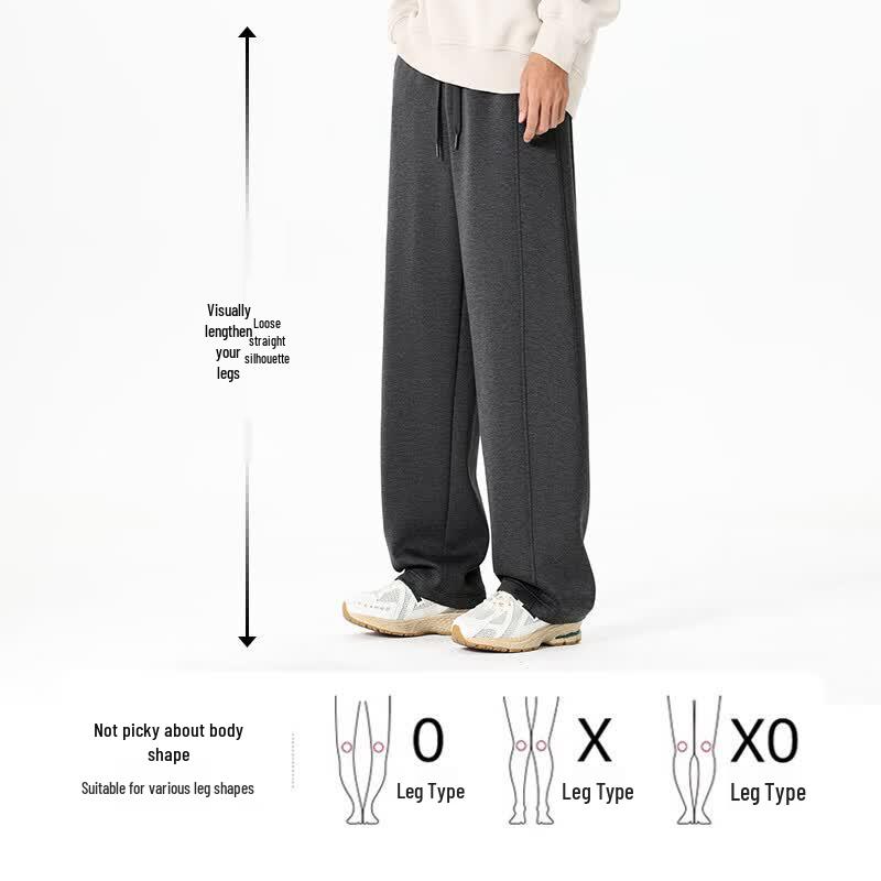 MINISO Men's Korean Style Straight-Leg Casual Sweatpants