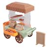 Stimulated Play Toy Donut Shop Miniature Small Play Toy Donut Shop Cart Toy for Children