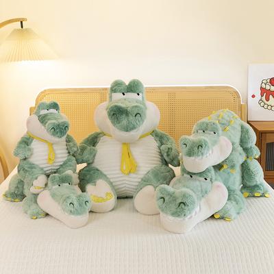 Cartoon Party Style Crocodile Plush Toy Girl Sleeping Long Pillow Sitting Style Home Decoration Birthday Gift